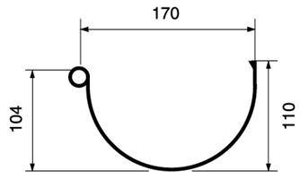 33 система (170/100) коричневый Ral 8017