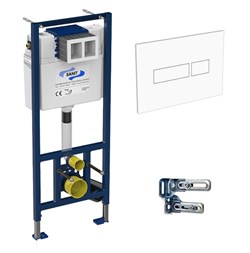 Инсталляция для унитаза + кнопка M603 белый   90.506.00..0000 1120х450х135мм SANIT(Германия) 3в1 - фото 5204